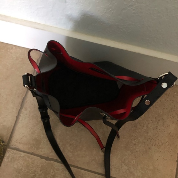 Red and Black Crossbody Bag - Picture 3 of 5